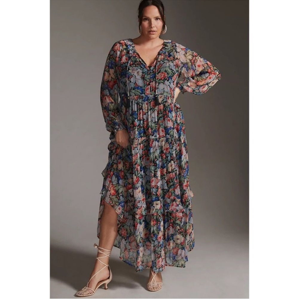 Anthropologie Marais Long Sleeve Dress